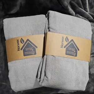 NORWEX - set of 2 Ultra-Plush Bath Towels ~ Graphite
